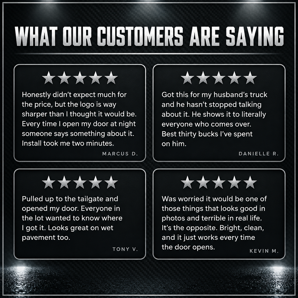 LumineCast™ NFL Car Door Logo Projector
